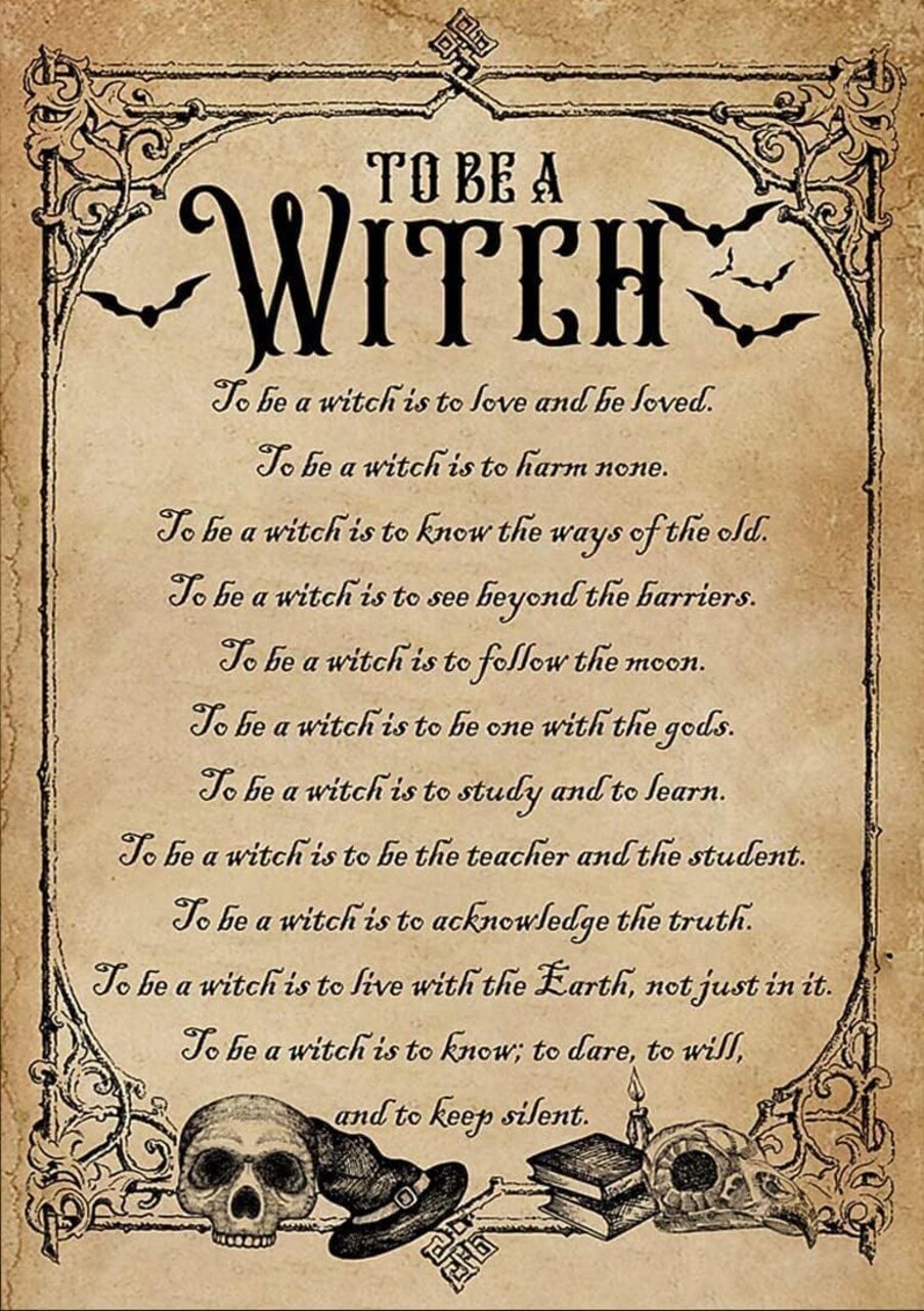 “To Be A Witch” Halloween Metal Tin Sign – Wicked Witch Wall Art Plaque with Broom & Moon Design (Brown) 8x12 Inches